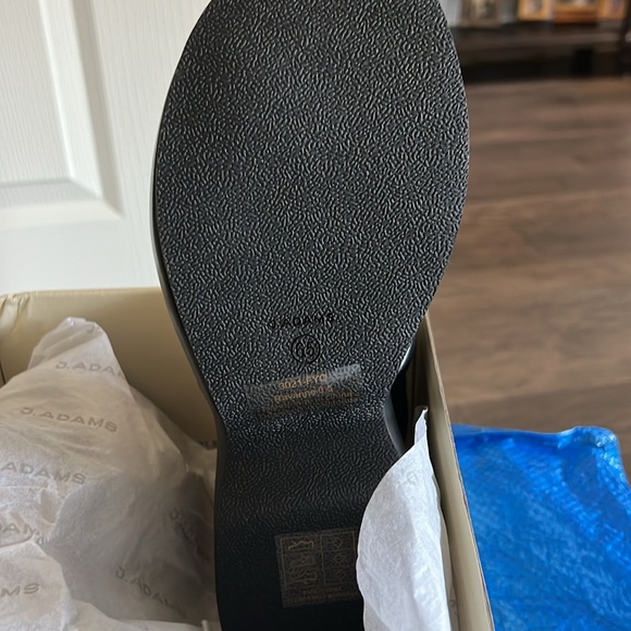 J.Adams black NWT RAYANNE PLATFORM WEDGE SANDALS 6.5 - Picture 8 of 10